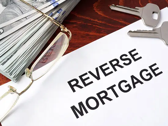 Image of document with REVERSE MORTGAGE written on it