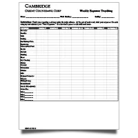 image of our weekly budgeting worksheet. click to download.